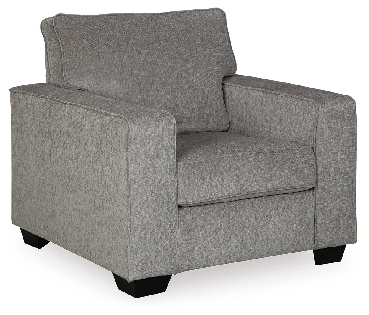 Gray Chair & Ottoman