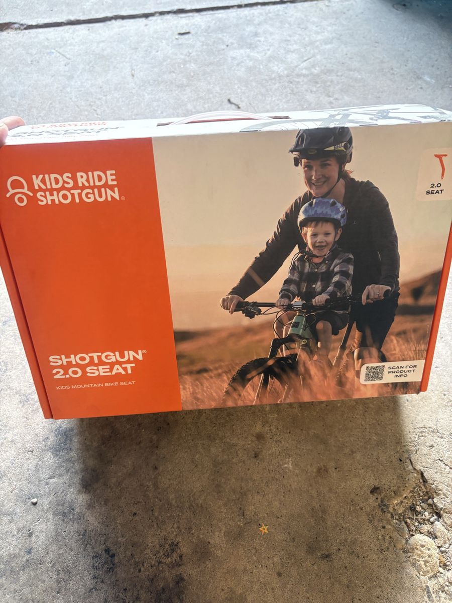 Kids Ride Shotgun 2.0 Seat Front-Mounted Child Mountain Bike Seat - Used in original packaging