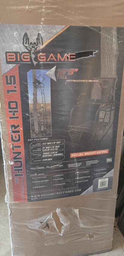Big Game The Hunter HD 1.5 Ladder Treestand 18.6 Ft Tall
