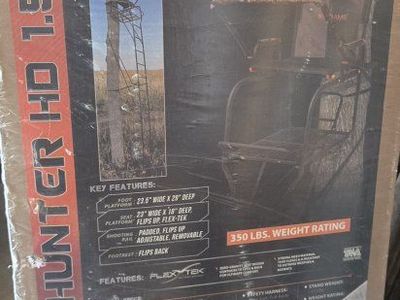 Big Game The Hunter HD 1.5 Ladder Treestand 18.6 Ft Tall