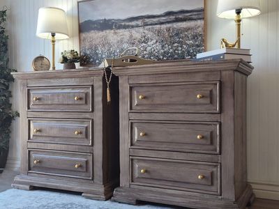 XL Pottery Barn Inspired 3 Drawer Nightstands