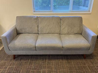 RC Willey Grey 3-Seat Couch