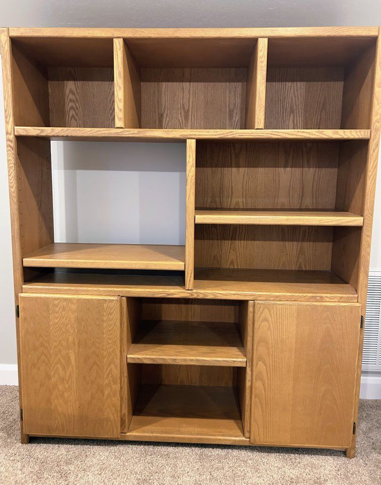 Solid Wood Oak Bookcase