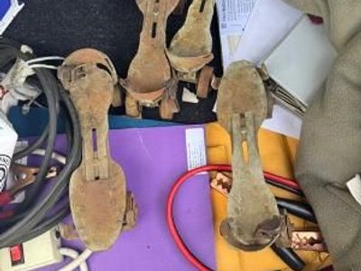 Antique Cast Iron Strap-On Roller Skates – Late 1800s/Early 1900s