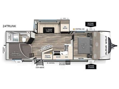 2026 Forest River RV Cherokee Alpha Wolf 24TRUNK