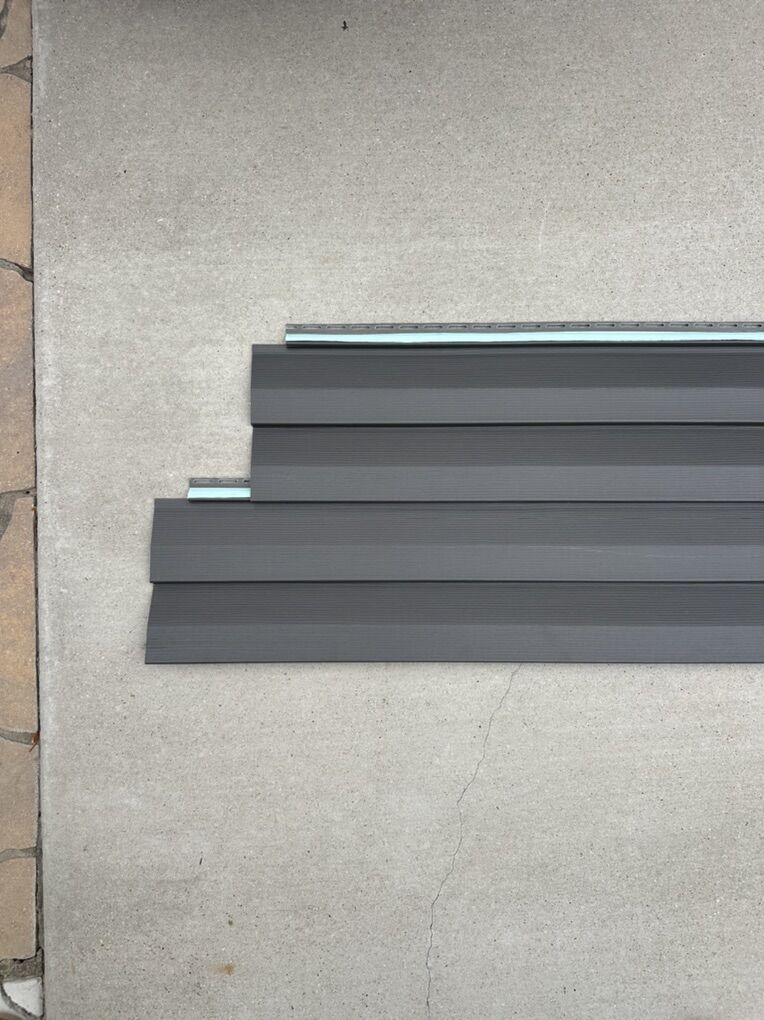 Dark gray premium vinyl siding