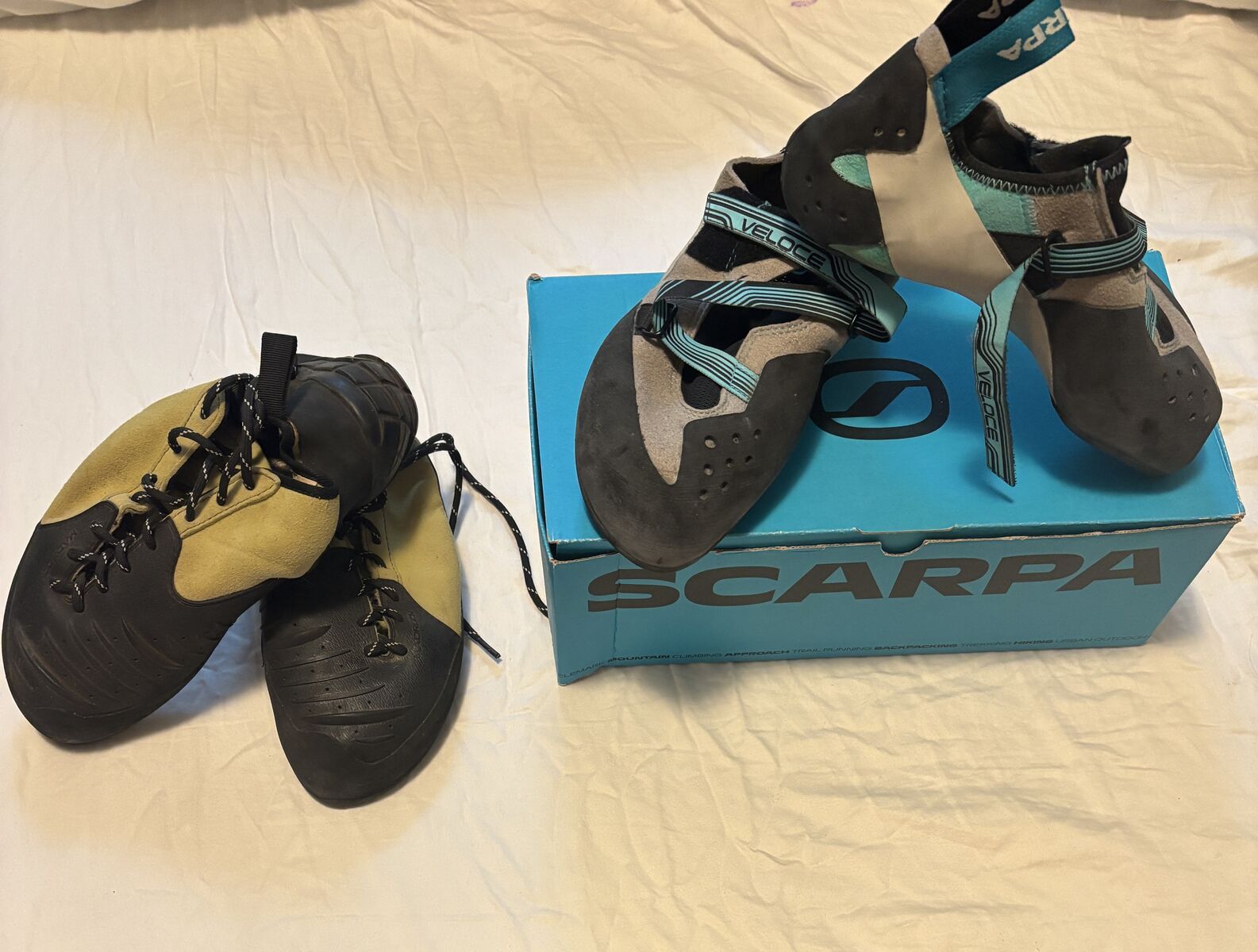 Scarpa Veloce/MadRock Science Friction Women's Size 8 Climbing Shoe