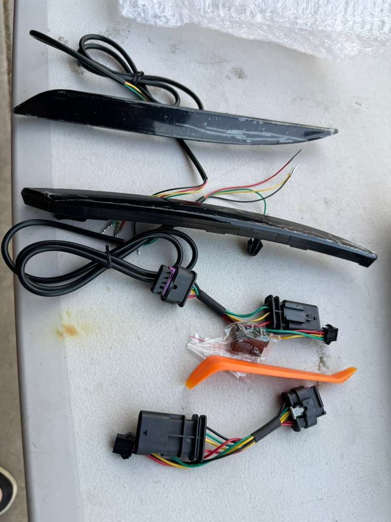New Tesla Model Y / Model 3 Smoked LED Bumper Reflector Lights