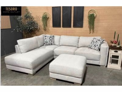 DREYDEN SECTIONAL AND OTTOMAN WE OFFER DELIVERY