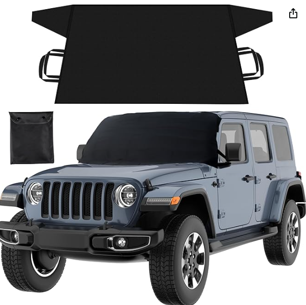 Jeep Wrangler windshield cover