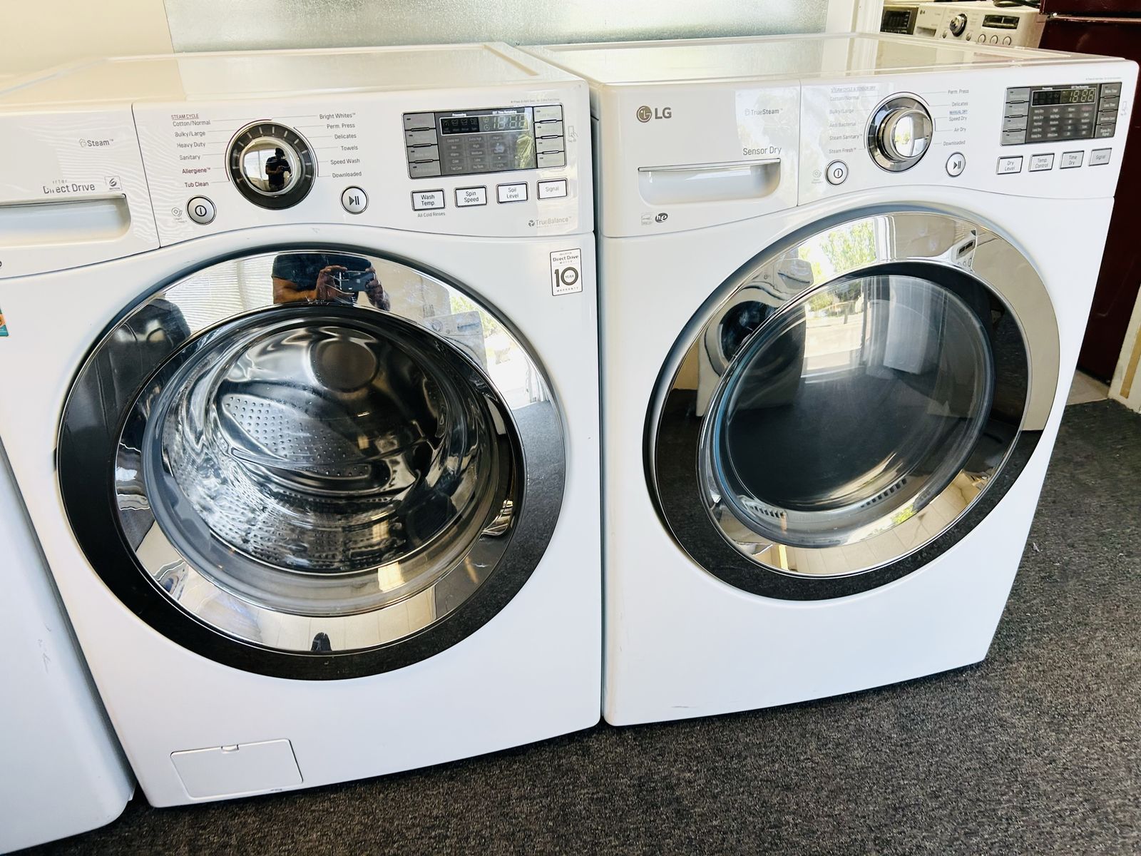 Lg stackable washer and dryer set