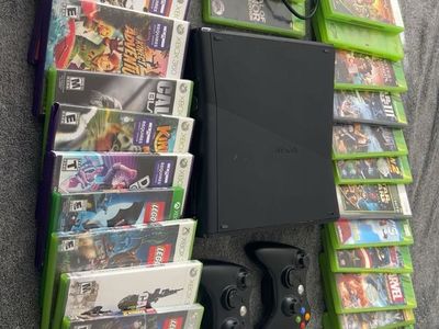 Xbox 360 Console Bundle w/ 2 Controllers & 30+ Games (LEGO, Marvel, Call of Duty)