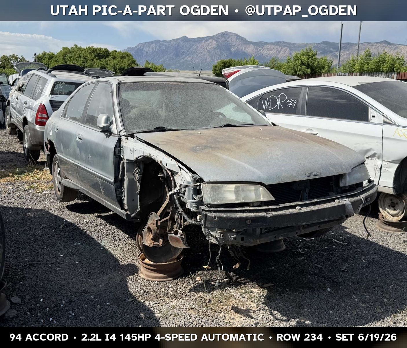 1994 Honda Accord Parts - UTPAP Ogden