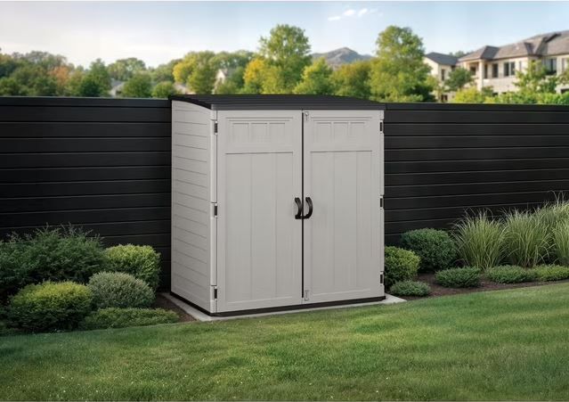 NEW! Extra Large Vertical Outdoor Storage Shed w/Shelf