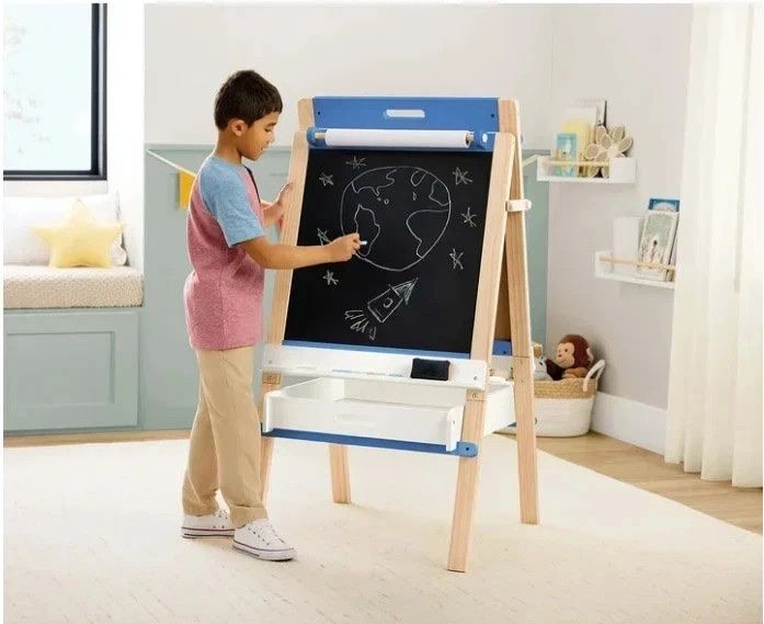 Member's Mark Kids Wooden Creative Art Easel - New in Box