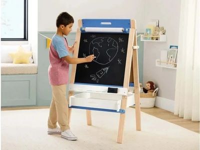 Member's Mark Kids Wooden Creative Art Easel - New in Box