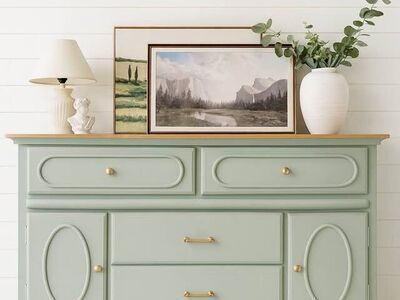 Modern Chic 6 Drawer Dresser Buffet Cabinet | Modern Dresser | Buffet TV Stand