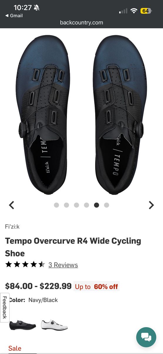 Fi'zi:k Tempo Overcurve R4 Wide Cycling Shoe