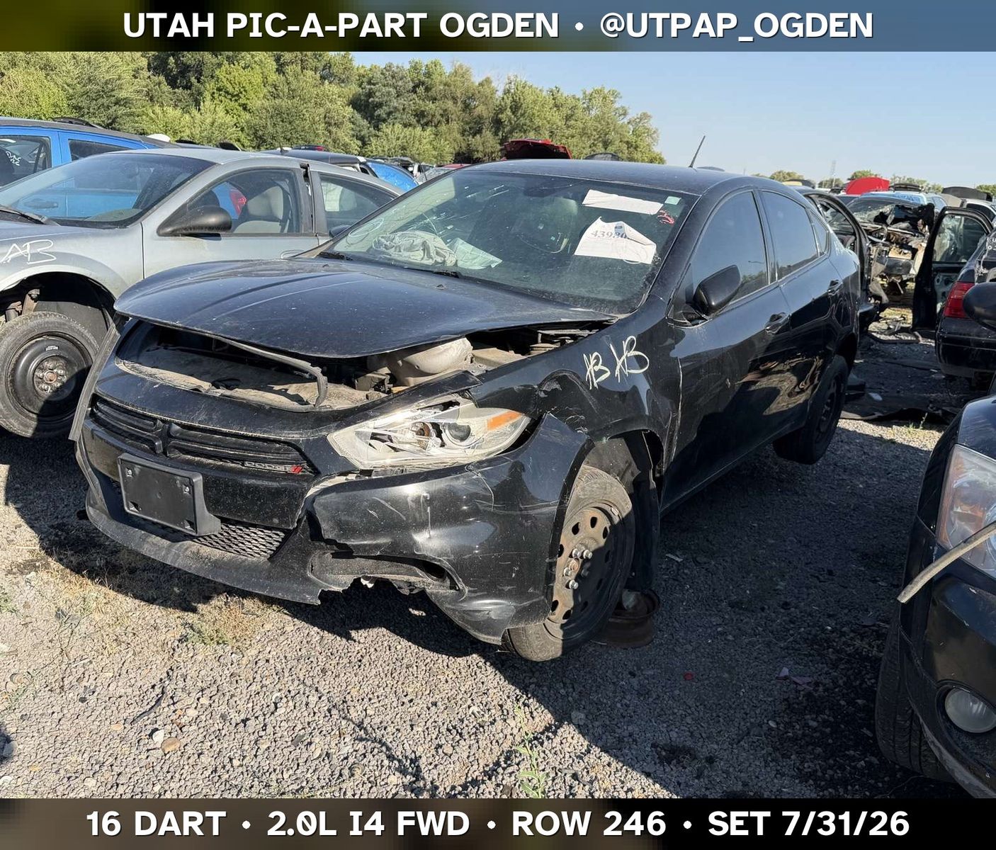 Just In! 2016 Dodge Dart Parts - UTPAP Ogden
