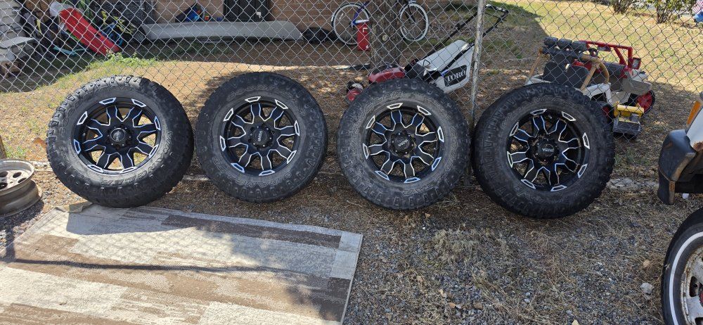 Ultra Wheels 6x5.5 In or 6x139.7 mm Bolt pattern with Goodyear Wrangler DuraTrac LT265/70R17 Tires 