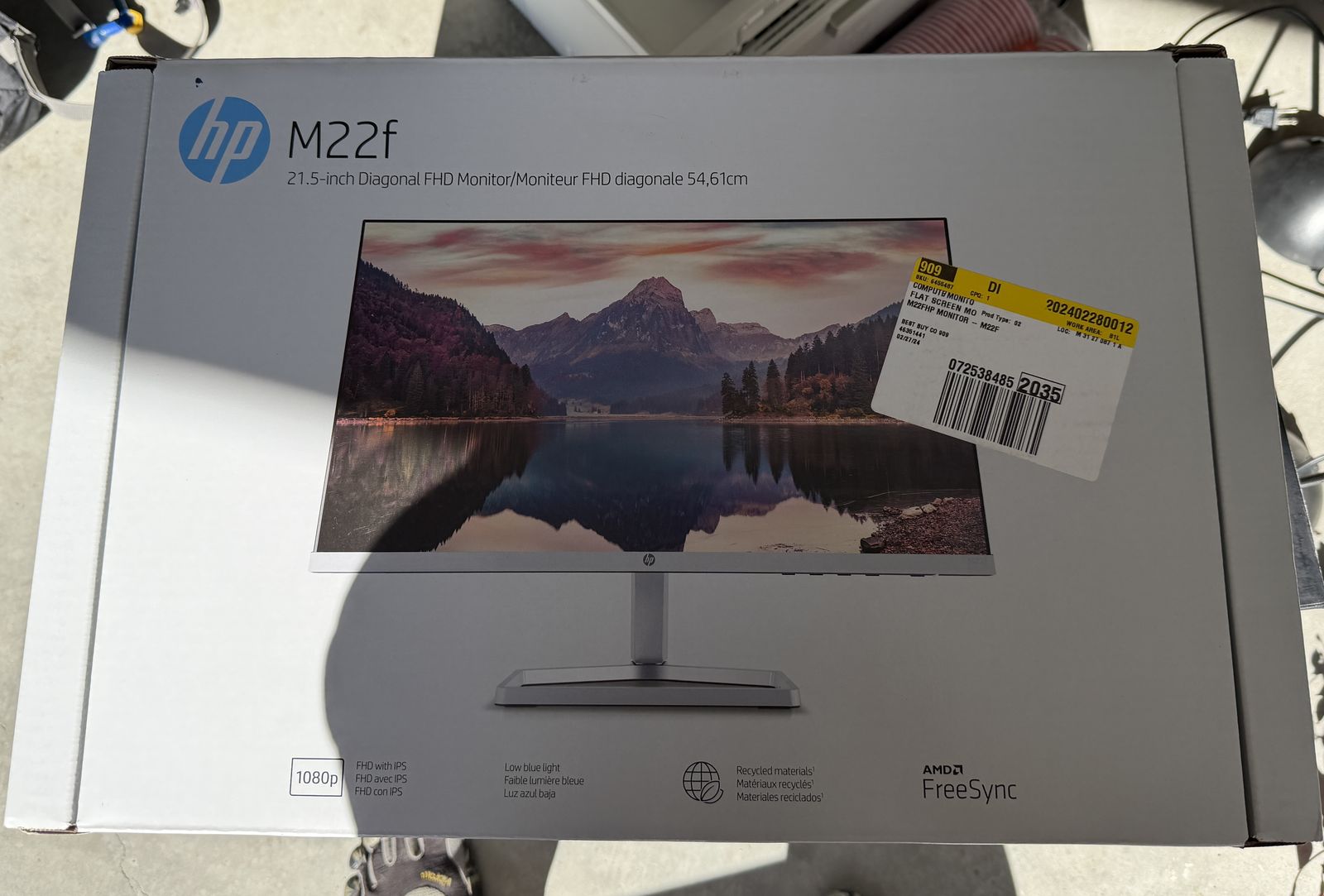 HP M22F 21.5 inch monitor