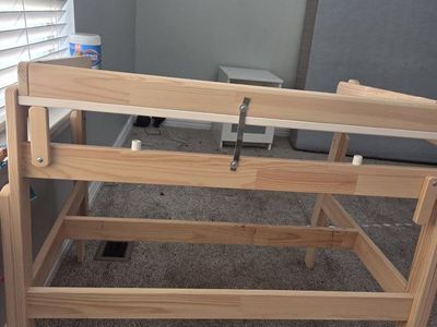 Adjustable Wooden Craft Table / Art Easel - Sturdy & Versatile