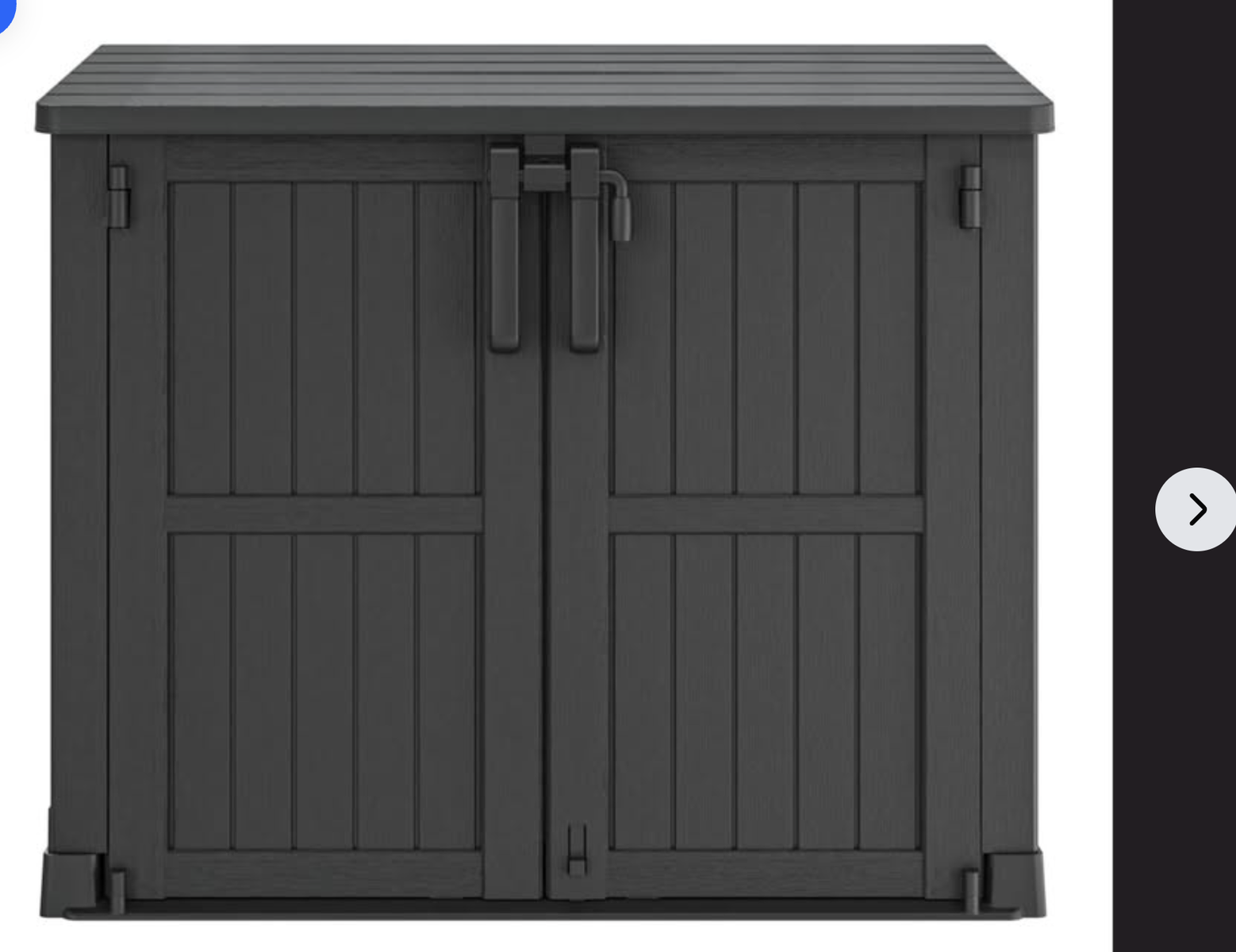 Brand New, 51.1''W Outdoor Resin Horizontal Storage Shed-280 Gallon