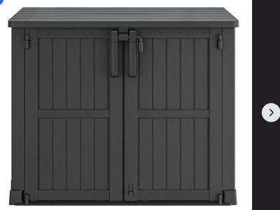 Brand New, 51.1''W Outdoor Resin Horizontal Storage Shed-280 Gallon