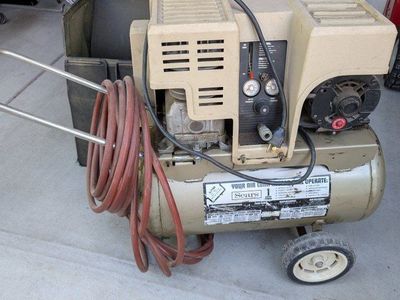 Sears Craftsman Air Compressor with Hose and Owners Manual