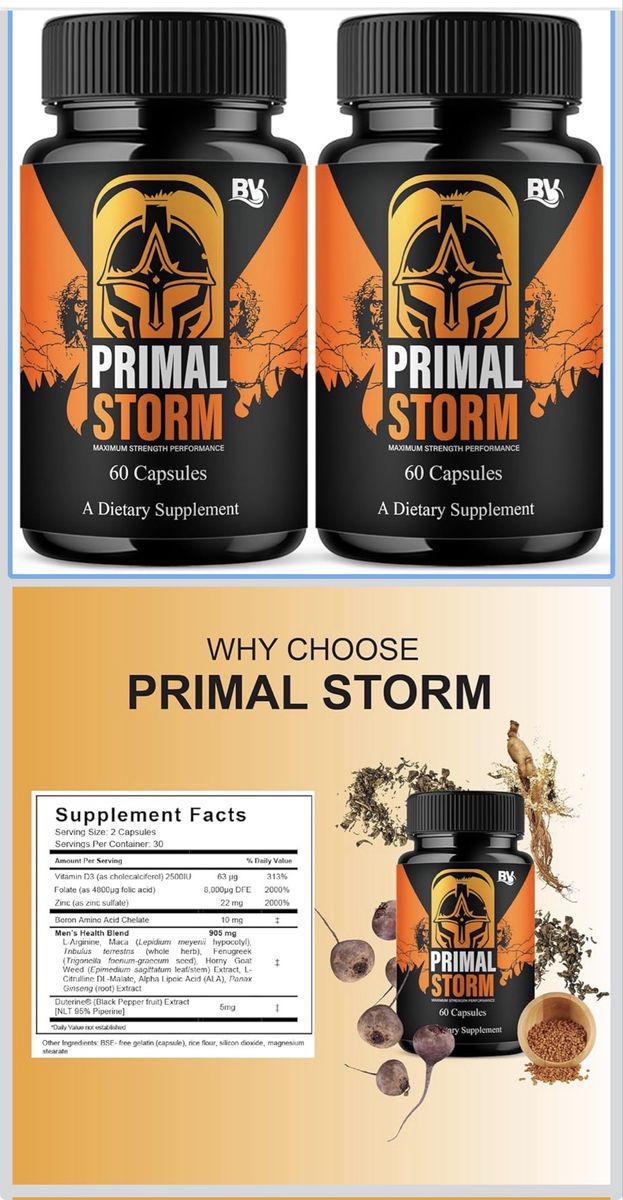 Primal Storm- 2 Bottles