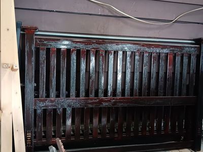 California king wood frame