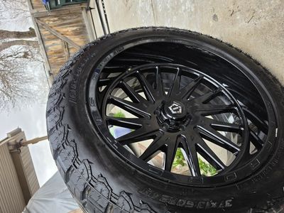 Tis 547b 24x12 -44 offset wheels and tires