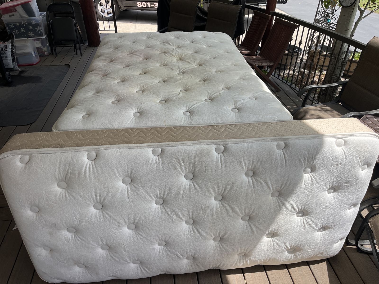 One double bed mattresses
