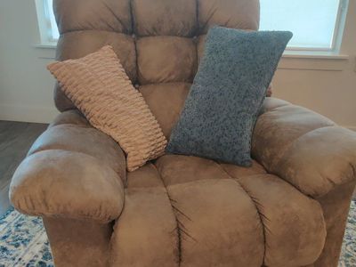 Genuine taupe La-Z-Boy rocker/recliner, only 2 years old