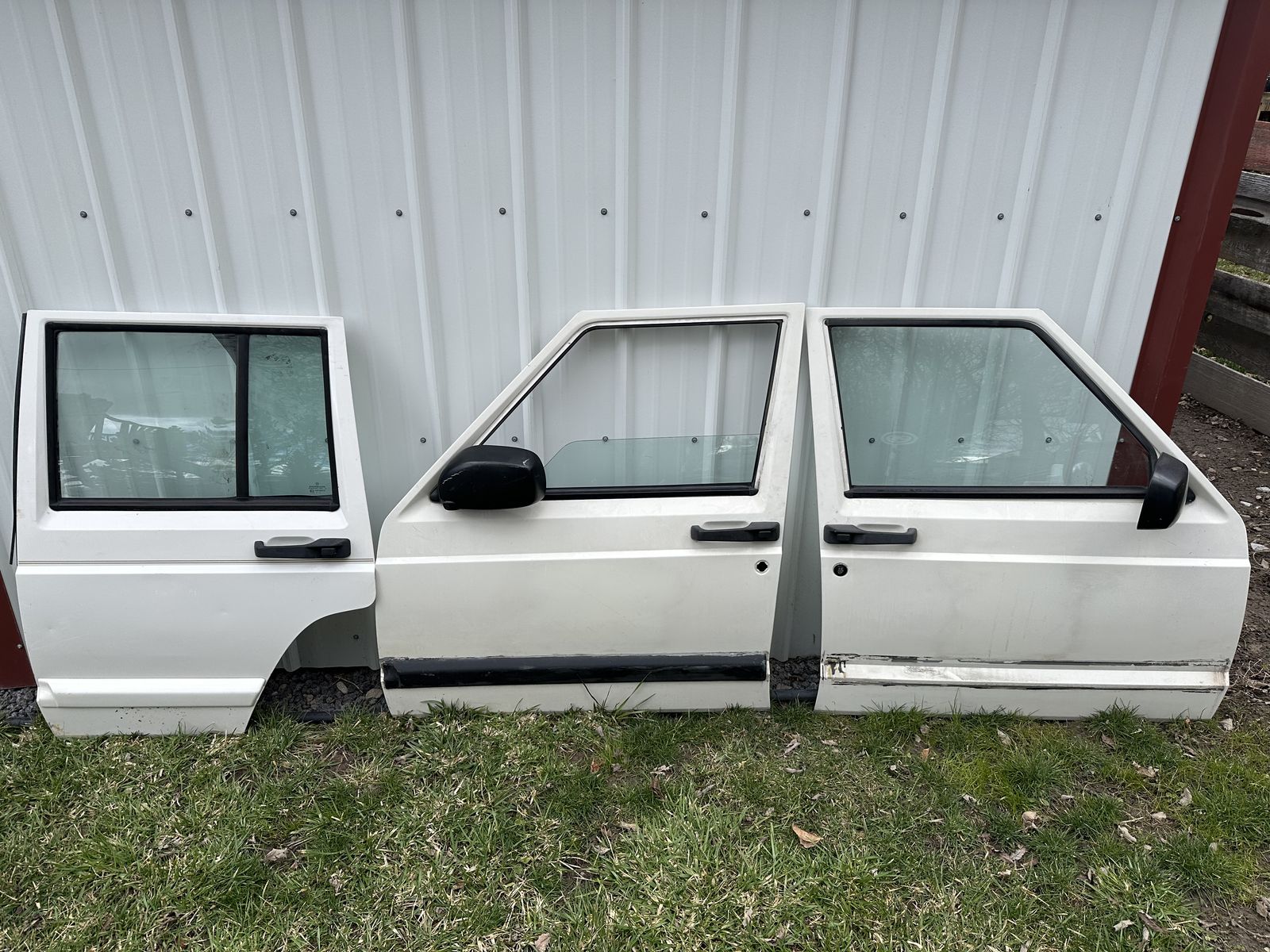 97-01 Jeep Cherokee XJ Doors Front Rear Door White