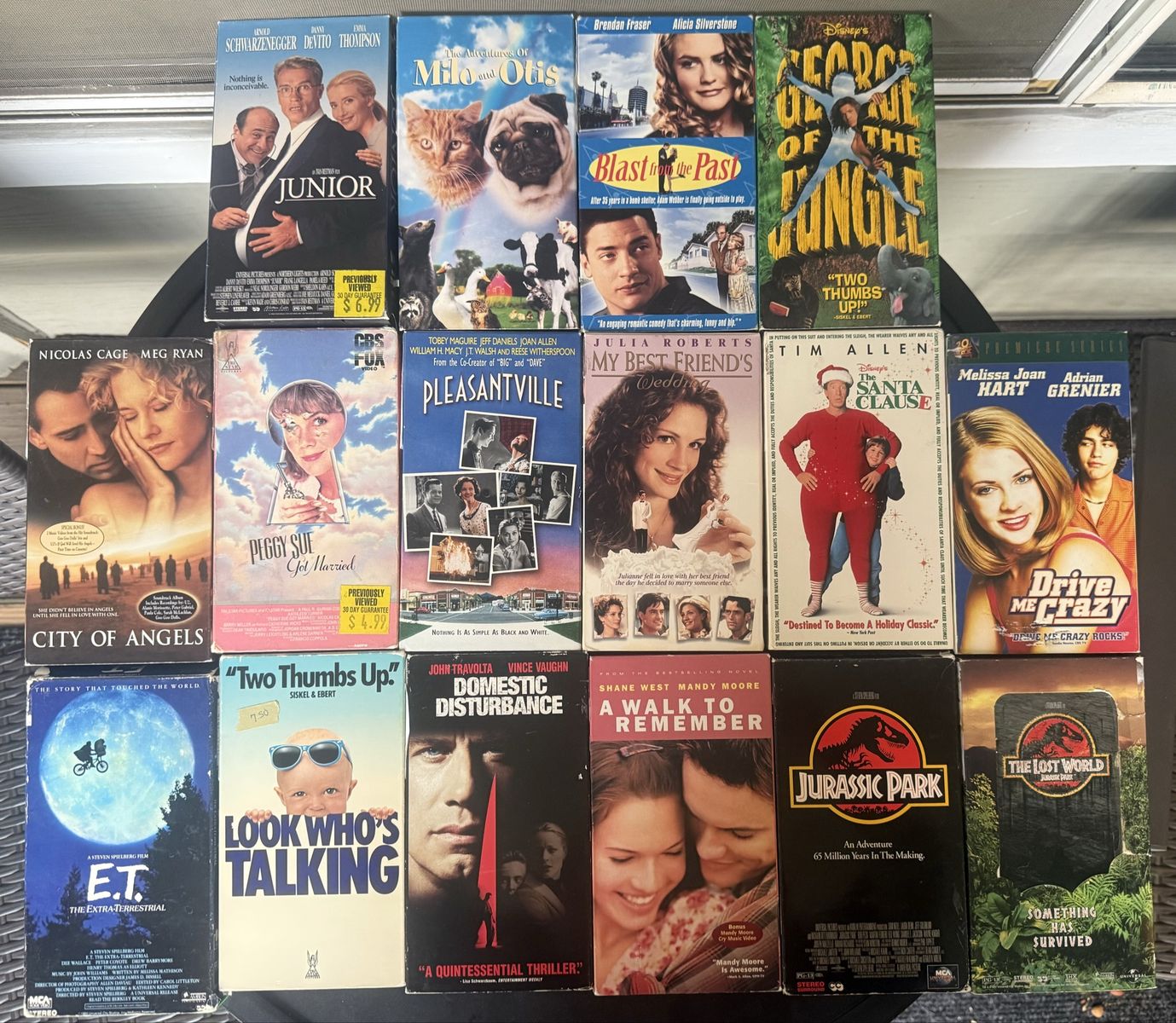 Assorted 90s & 2000s VHS Movie Tapes Lot - Popular Cult Classics & Comedies- $4 each