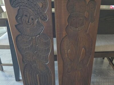 Antique Wooden Mold Dutch Speculaas Gingerbread