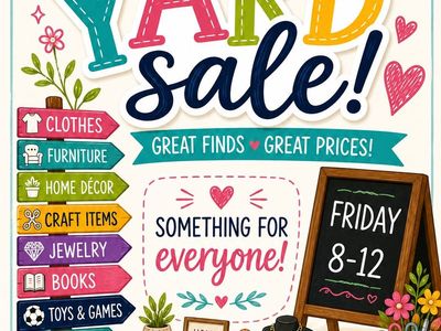 Multi-Family Yard Sale - Friday 8-12