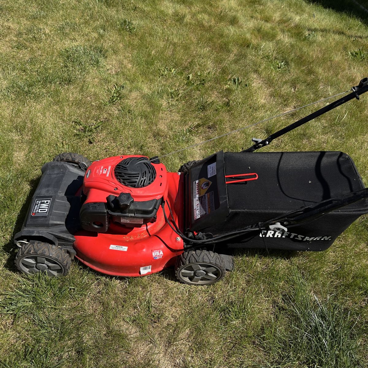Craftsman self propelled lawnmower with bag