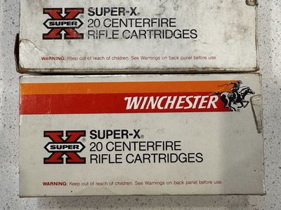 Winchester Super-X .243 Centerfire Rifle Cartridges - 20 Rounds, 100gr Power-Point & 80gr Pointed Soft Point