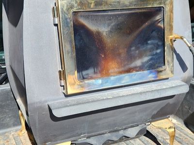 Blaza King wood stove "KING size" with gold trim and delivery