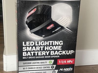 NEW Genie 1-1/4 HPC Belt Drive Smart Home Garage Door Opener Battery Backup