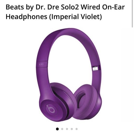 Beats by Dr. Dre Solo2 Wired On-Ear Headphones (Imperial Violet) (new in box)