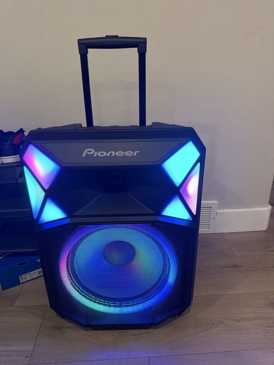 Pioneer PSX615 Portable Bluetooth Party Speaker with LED Lights and Trolley Handle