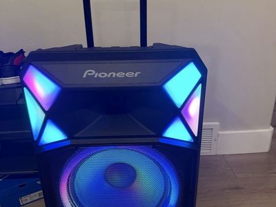 Pioneer PSX615 Portable Bluetooth Party Speaker with LED Lights and Trolley Handle