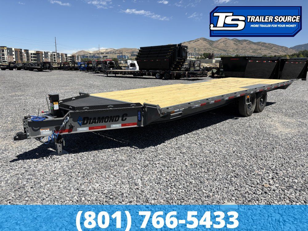 8.5x24 Diamond C DEC 207 Deckover Equipment Trailer - 15.5K GVWR -