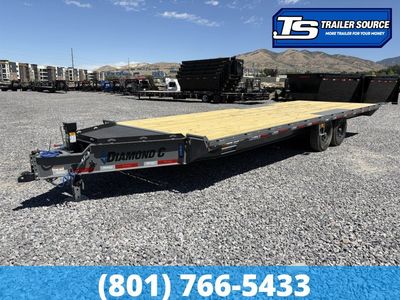 8.5x24 Diamond C DEC 207 Deckover Equipment Trailer - 15.5K GVWR -