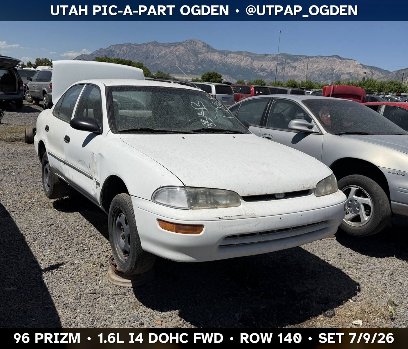 1996 Geo Prizm Parts - UTPAP Ogden