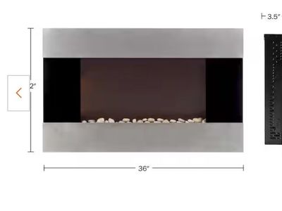 Electric fireplace wall