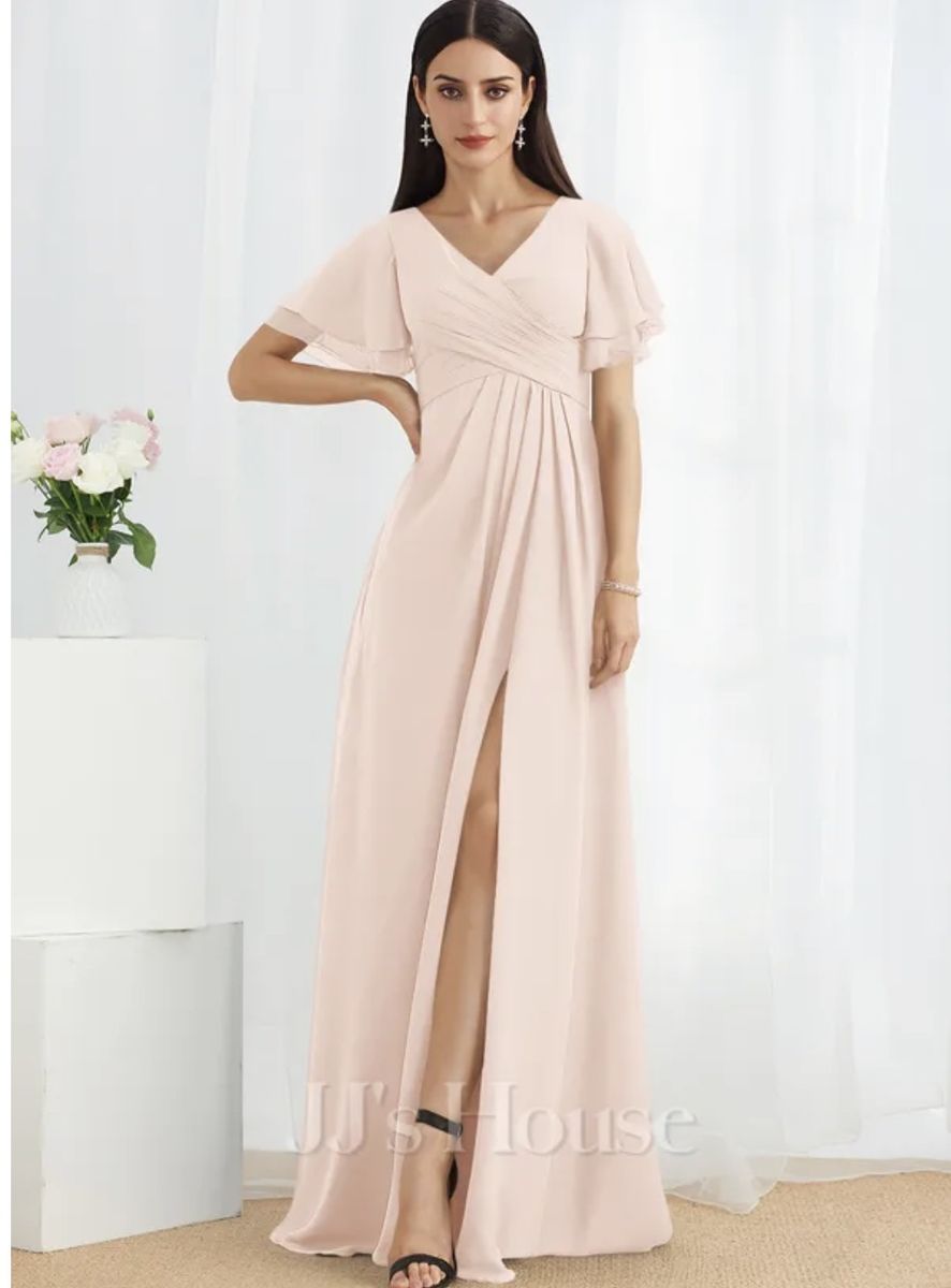 JJ House dress in blushing pink